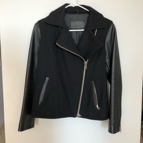 Roots Jackets & Blazers - Roots Black Leather Jacket